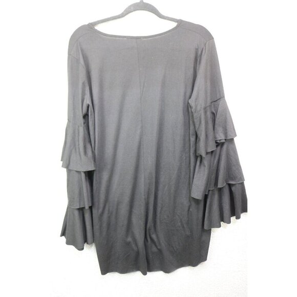 Umgee Long Tiered Bell Sleeve Tunic Top-Size Medium-Hi-Lo - Picture 5 of 6